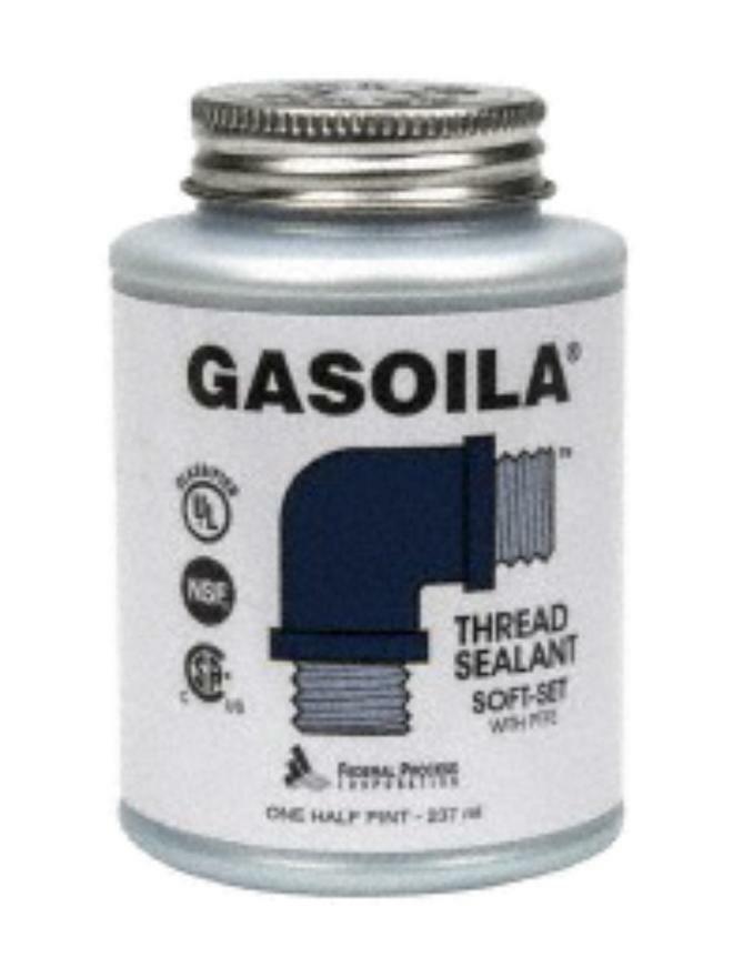 (1 PINT) Gasoila Soft-Set Pipe Thread Sealant w/ PTFE Paste Non Hardening SS16 Main Image